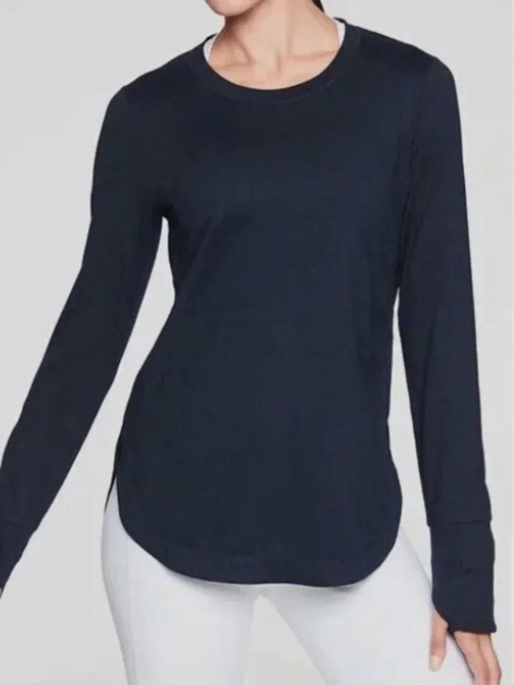 Athleta Uptempo Top in Navy Blue Heather